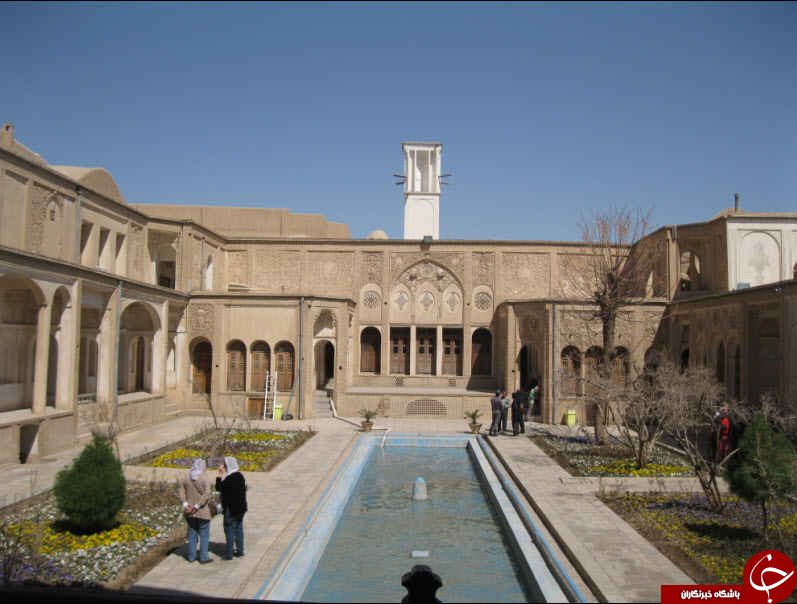 نمایی از خانه بروجردی های کاشان + تصاویر