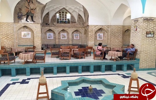 حمام به صرف چای + تصاویر