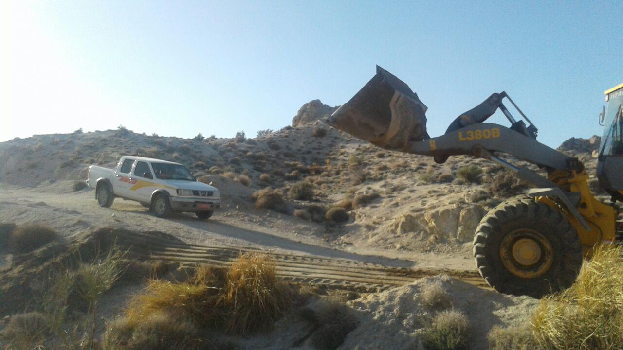 راه های سیل زده ریگان بازگشایی شد