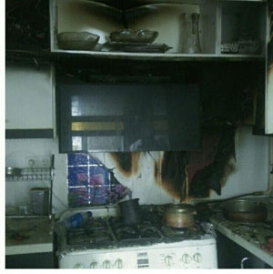 سرعت عمل آتش نشانان برای جلوگیری از گسترش آتش سوزی