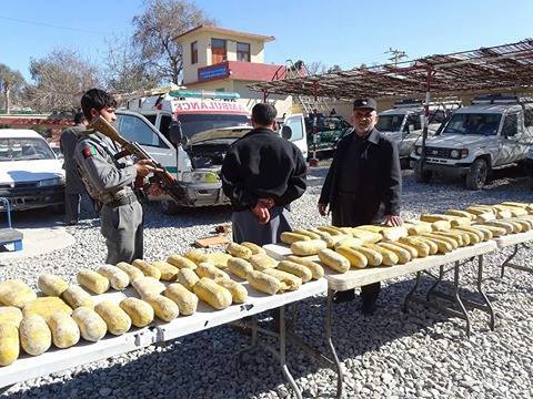 یک محموله مواد مخدر به دست پلیس ننگرهار افتاد