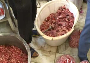 کشف 100 کیلوگرم گوشت فاسد در فیروزکوه + فیلم