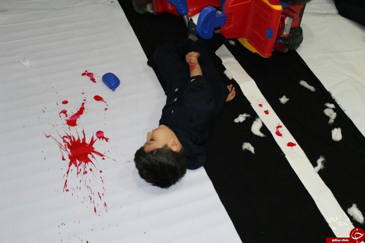 مانور حوادث جاده ای غنچه های مهد گلهای زندگی در قوچان+تصاویر