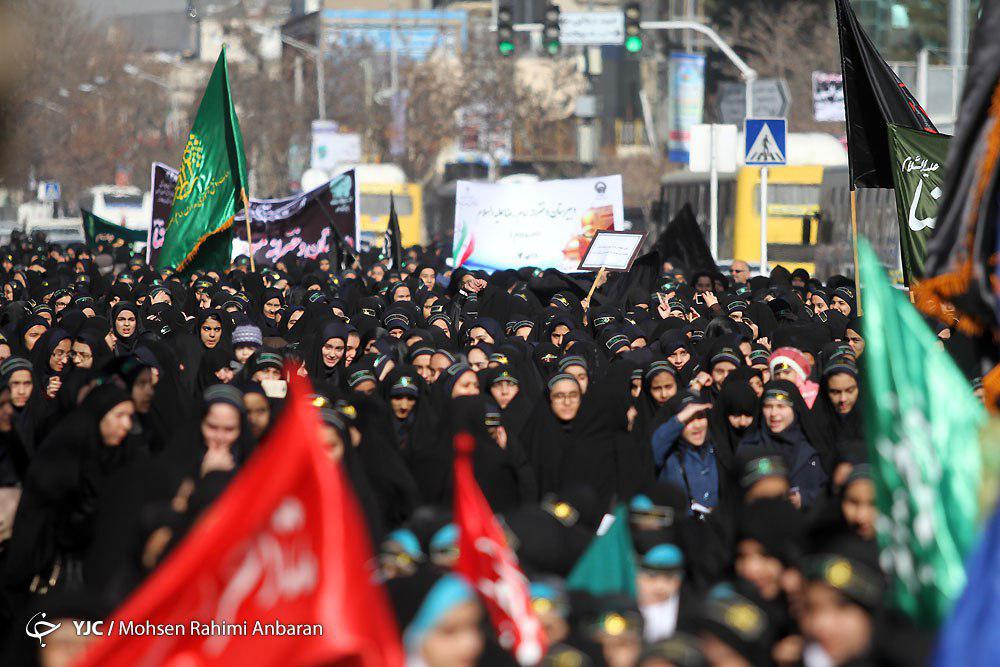 برگزاری راهپیمایی حمایت از حجاب و عفاف فاطمی در مشهد+ تصاویر
