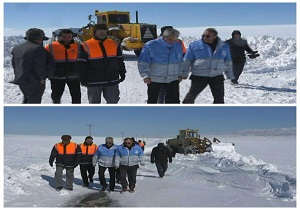 40 راه روستایی استان اردبیل بر اثر کولاک شدید مسدود می باشد