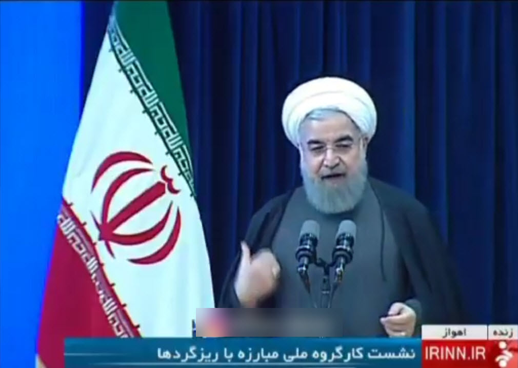 سانسور بخشی از سخنان روحانی در سایت ریاست جمهوری! +فیلم