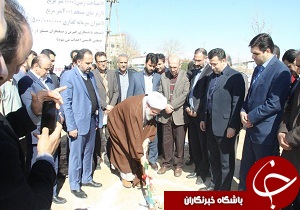 کلنگ زنی مسجد شهرک صنعتی کاسپین آبیک