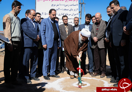 کلنگ زنی مسجد شهرک صنعتی کاسپین آبیک