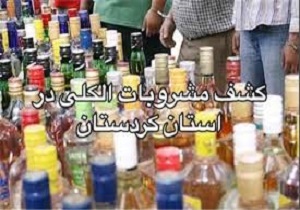 کردستان رتبه اوّل کشف مشروبات الکلی درکشور