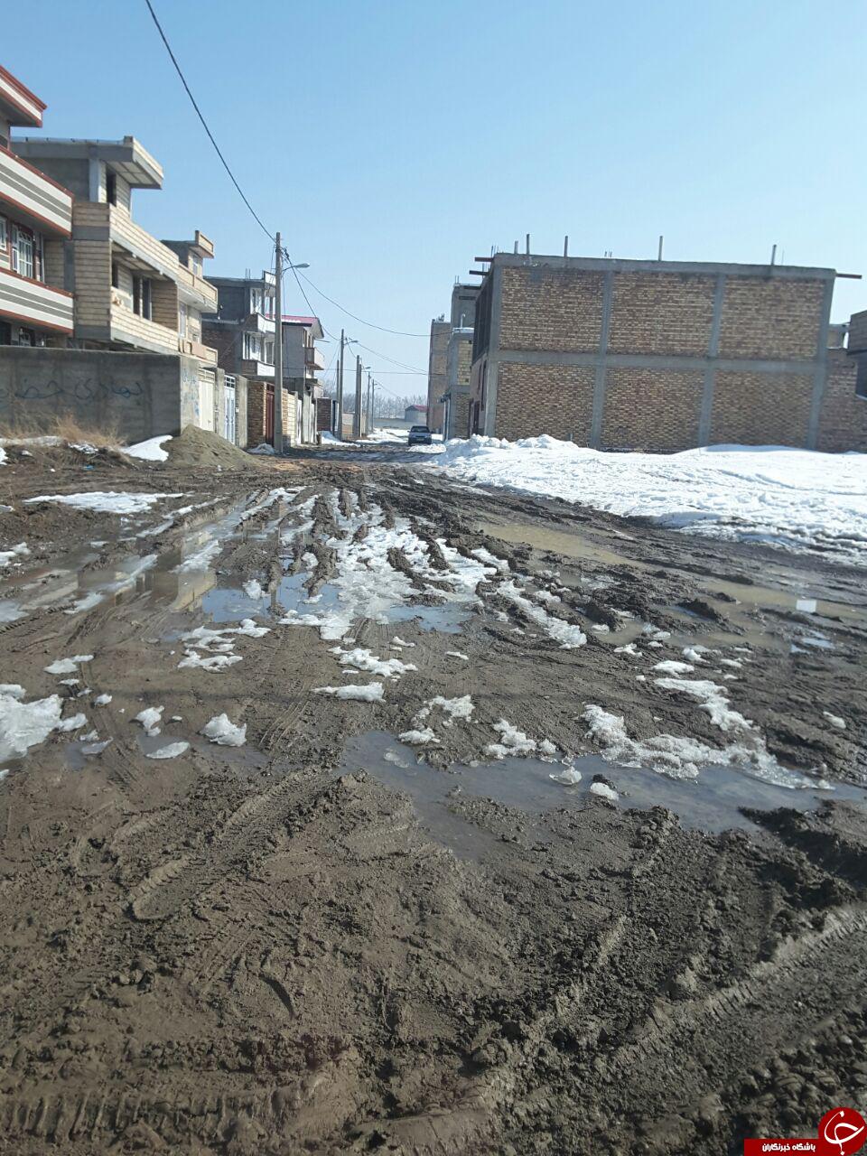 معابر گل&zwnj;آلود در شهرک پردیس + تصاویر