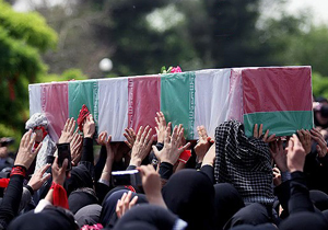 تشییع و خاکسپاری پیکرهای ۲۲۴شهید دفاع‌مقدس در ۳۱ استان