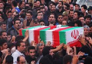 تشییع وتدفین دوشهید گمنام