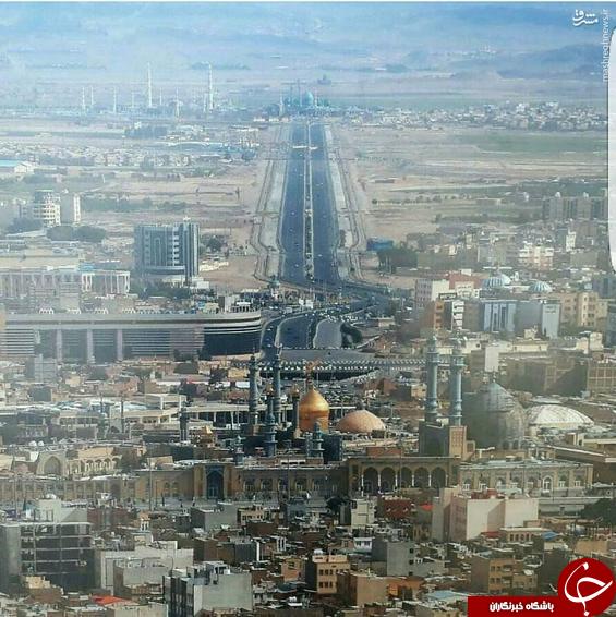 تصویر زیبا از فراز شهر قم