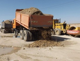 آغاز ماسه ریزی جاده پارک صنعتی مزار شریف پس از 35 سال