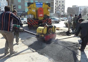 آسفالت معابر اردبیل به دلیل یخبندان طولانی آسیب دیده است