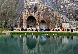 زیباسازی مبلمان مجموعه تاریخی فرهنگی تاق بستان