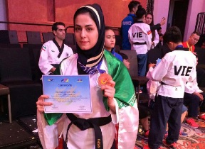 کسب مقام سومی ورزشکار گلستانی در مسابقات تکواندو قهرمانی آسیا