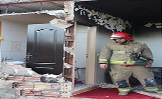یک خانه در خیابان گندم منفجر شد+تصاویر