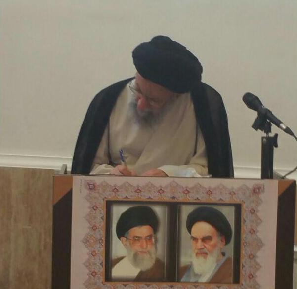 حضور آیت الله نور مفیدی  پای صندوق رای