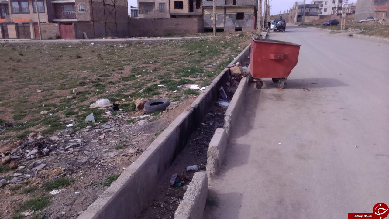 زباله ها در نیاوران از شما استقبال می کنند! + تصاویر