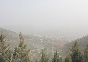 گرد و غبار در آسمان چهارمحال و بختیاری