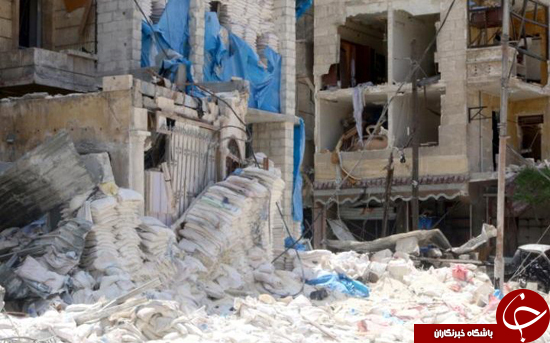نابودی بیمارستان القدس حلب+ تصاویر