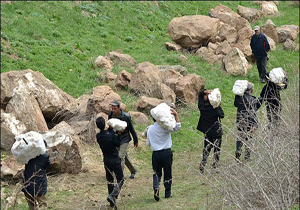 مراسم برف چال در روستای اسک + فیلم