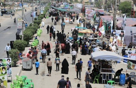گزارش تصویری از مسیر راهپیمایی زائران امام موسی کاظم (ع)