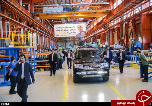 خودروی روحانی در بازدید از کارخانه مپنا+ تصاویر