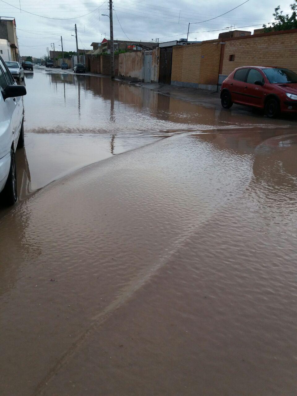 آبگرفتگی معابر در کرمان