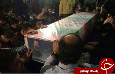 وداع با پیکر شهید حسن اکبری