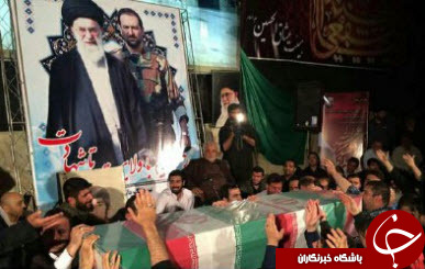 وداع با پیکر شهید حسن اکبری