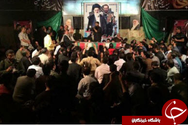 وداع با پیکر شهید حسن اکبری