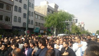 مراسم تشییع پیکر شهید 