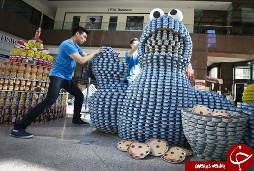ساخت مجسمه با قوطی کنسرو