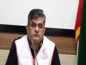 تجلیل از امداد گران و داوطلبان هلال احمر