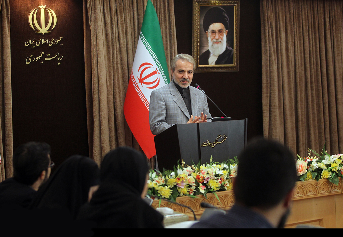 نشست خبری سخنگوی دولت آغاز شد