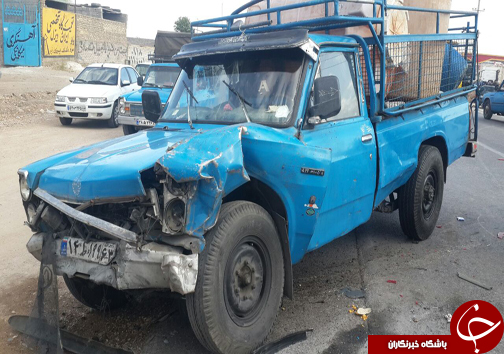 یک مجروح در حادثه رانندگی + تصاویر