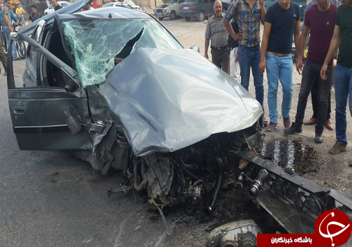 یک مجروح در حادثه رانندگی + تصاویر