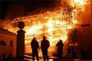 آتش سوزی گسترده در بیمارستان 17 شهریور برازجان