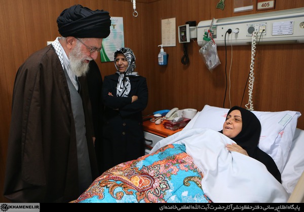 رهبر انقلاب از حجت&zwnj;الاسلام محمدی گلپایگانی و همسر شهید بابایی عیادت کردند+ تصاویر