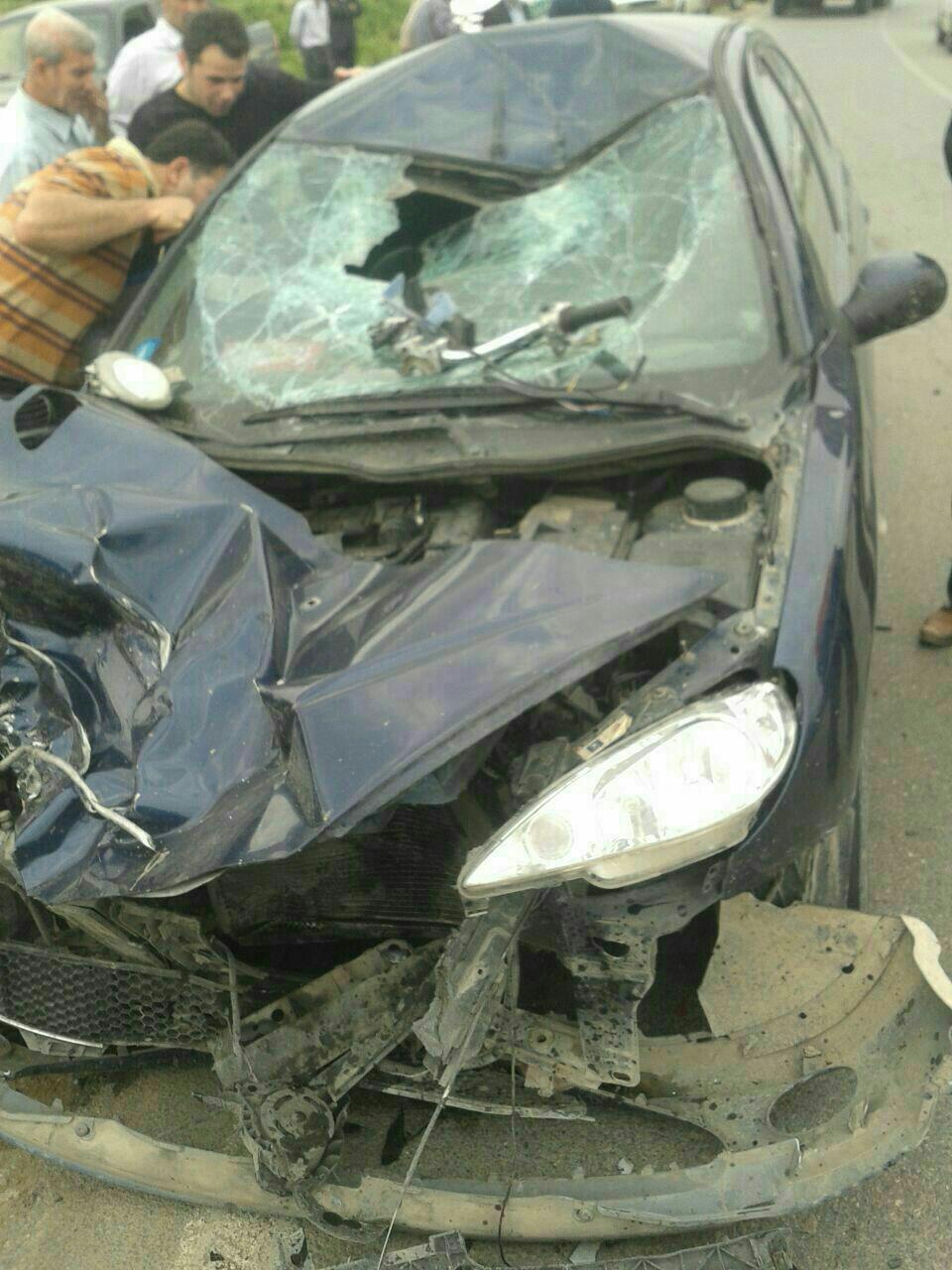 مرگ پسر جوان در یک تصادف+ تصاویر