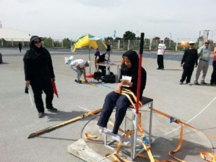 قهرمانی خراسان رضوی در دو ومیدانی دختران معلول کشور + گزارش تصویری
