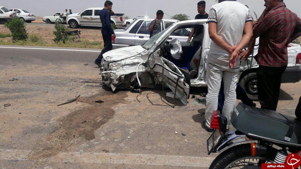 تصادف مرگبار در جاده اهواز به سوسنگرد + تصاویر