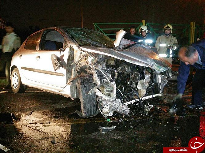 حادثه مرگبار برای زوج جوان در اتوبان همت/ مرد 25 ساله در دم جان باخت