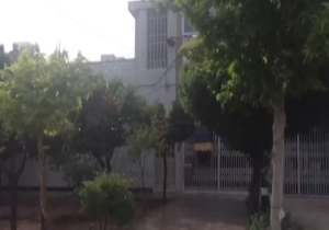 هدررفت آب در یکی از شعب بانک ملی! + فیلم