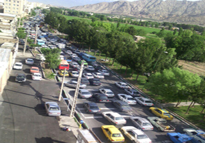 ترافیک سنگین به علت ساخت تقاطع غیرهم سطح + فیلم
