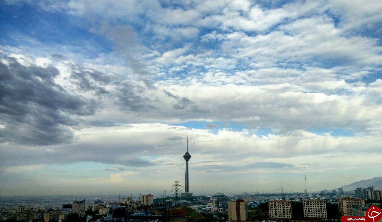 آسمان زیبا و دلپذیر تهران + تصاویر