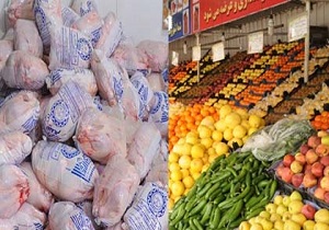 قیمت میوه و تربار و مواد پروتئینی در قزوین