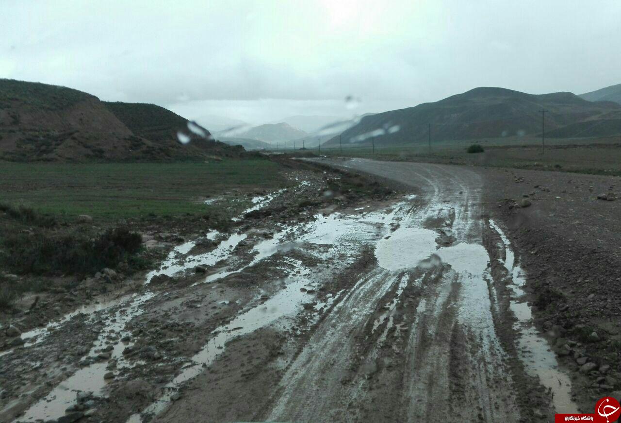 چشم&zwnj;انتظاری برای آسفالت شدن جاده روستای آق مزار + تصاویر